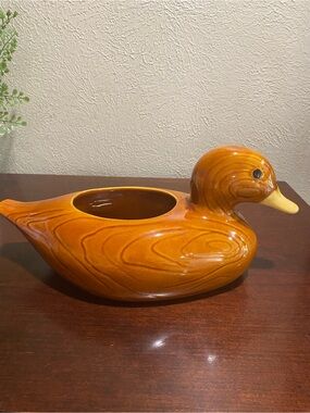 Vintage, FTD Ceramic Duck Planter Made in Portugal